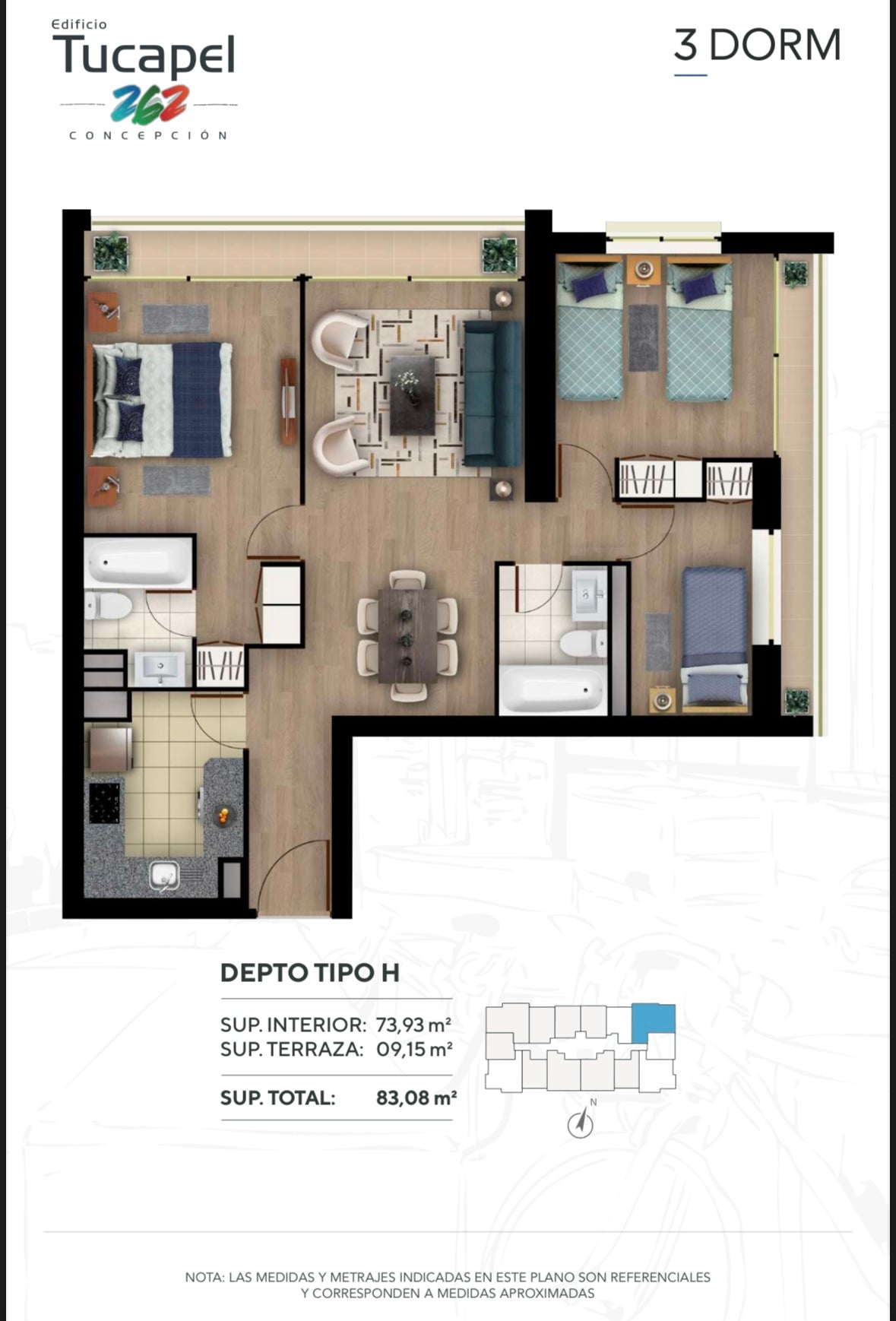 Arriendo Dpto Edificio Tucapel - Centro de Concepción