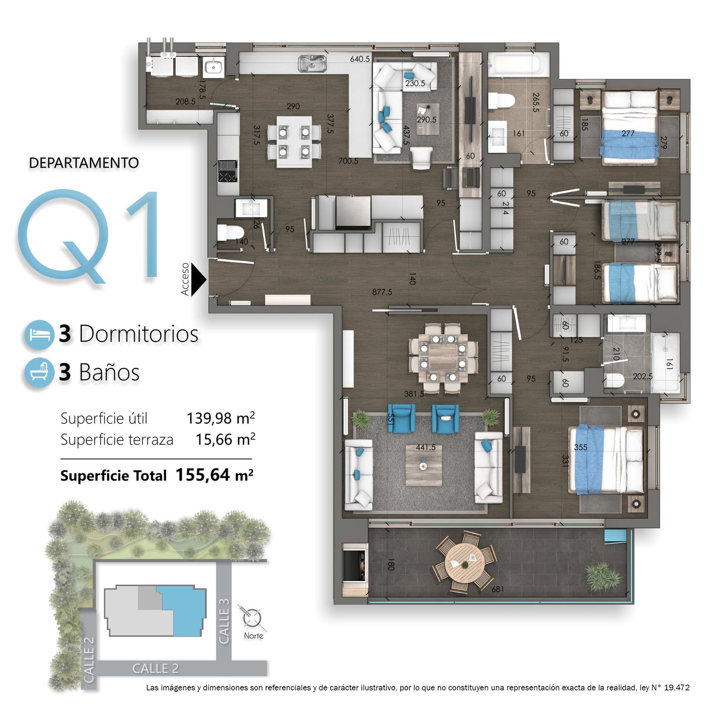 Departamento Exclusivo Edificio Q - Valle Quinta Junge