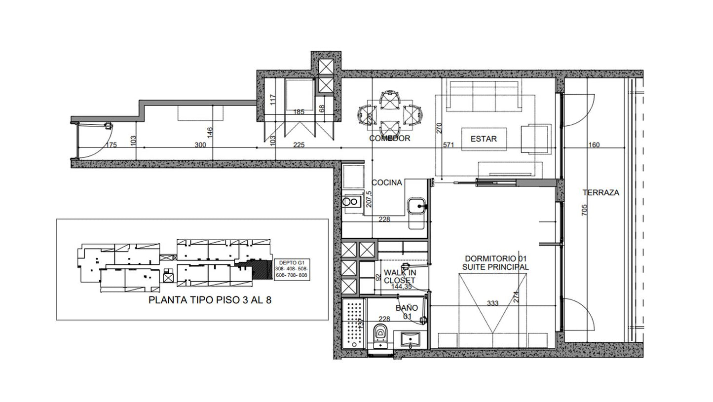 Departamento Amoblado - Altos De Idahue